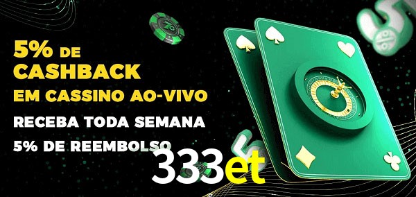 Promoções do cassino ao Vivo 333et